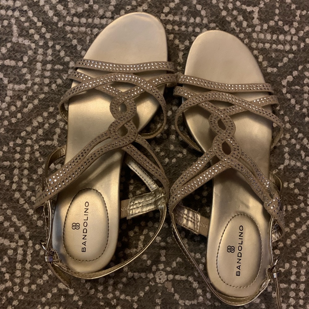 Gold sandals